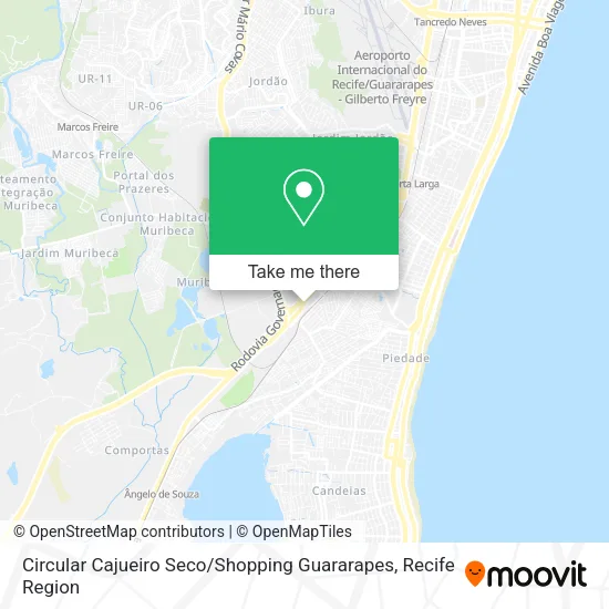 Circular Cajueiro Seco / Shopping Guararapes map