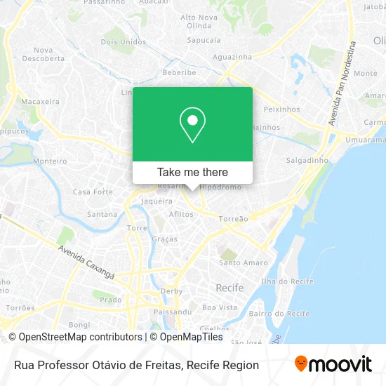 Rua Professor Otávio de Freitas map