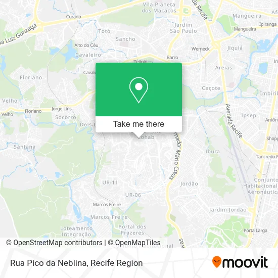 Rua Pico da Neblina map