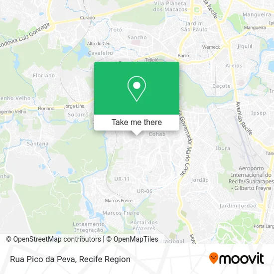 Rua Pico da Peva map