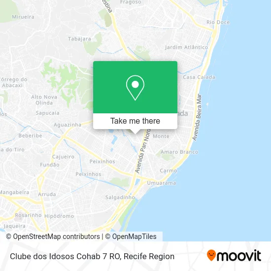 Clube dos Idosos Cohab 7 RO map