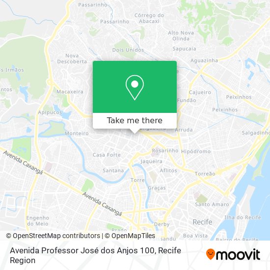 Avenida Professor José dos Anjos 100 map
