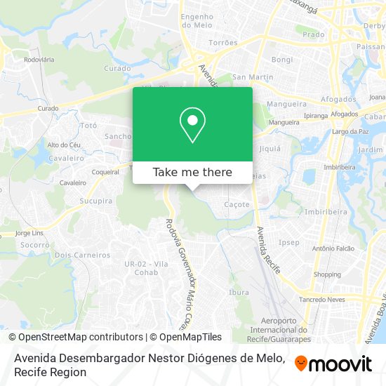 Avenida Desembargador Nestor Diógenes de Melo map