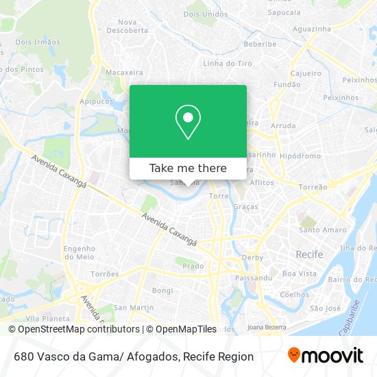 680 Vasco da Gama/ Afogados map