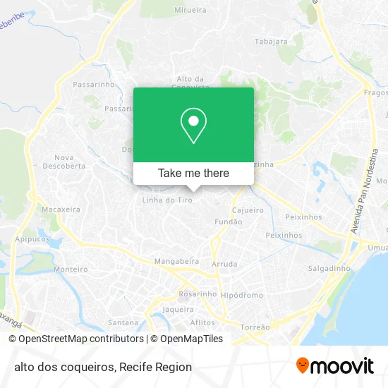 alto dos coqueiros map