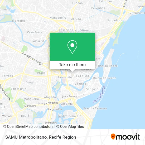 SAMU Metropolitano map