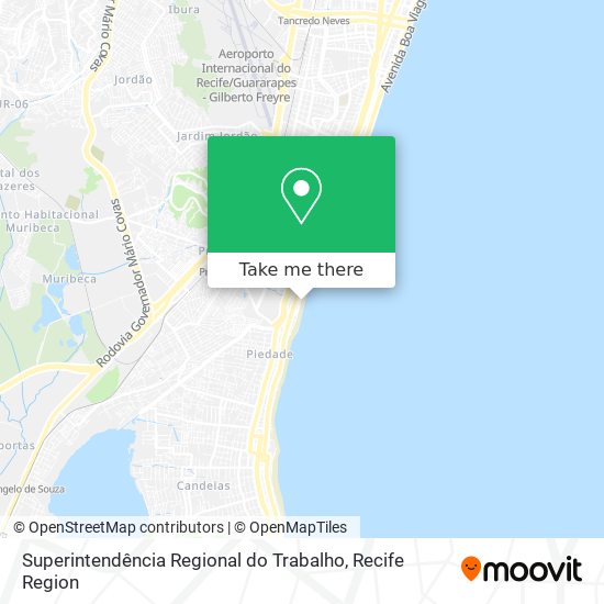 Superintendência Regional do Trabalho map