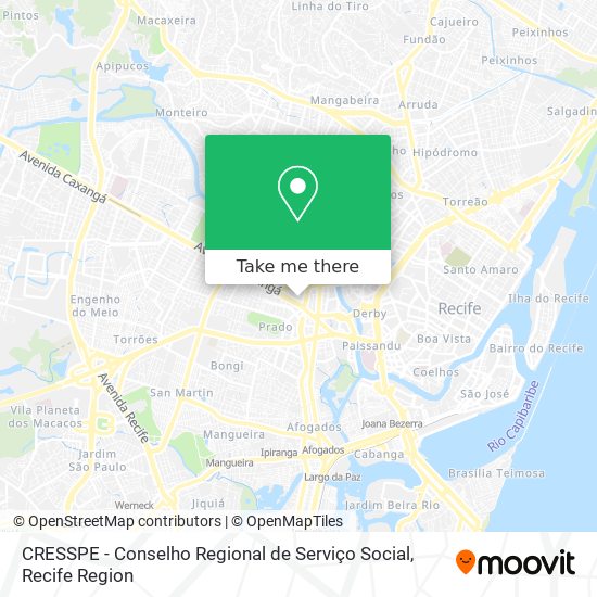 CRESSPE - Conselho Regional de Serviço Social map