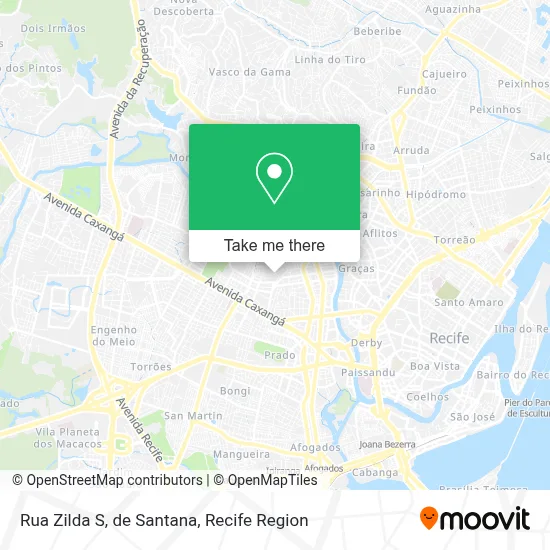 Rua Zilda S, de Santana map