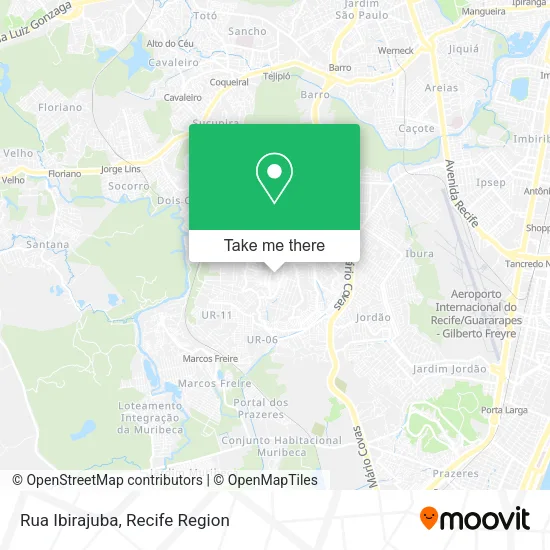 Rua Ibirajuba map