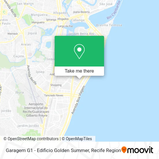 Garagem G1 - Edificio Golden Summer map