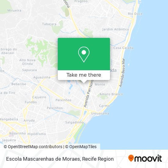 Escola Mascarenhas de Moraes map