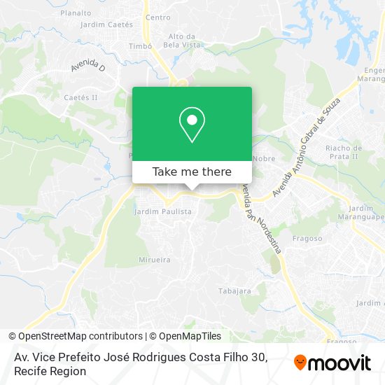Av. Vice Prefeito José Rodrigues Costa Filho 30 map