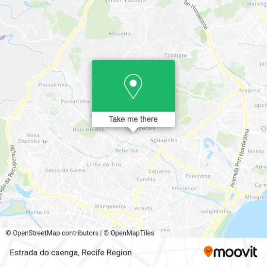 Estrada do caenga map