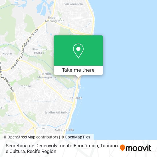 Secretaria de Desenvolvimento Econômico, Turismo e Cultura map