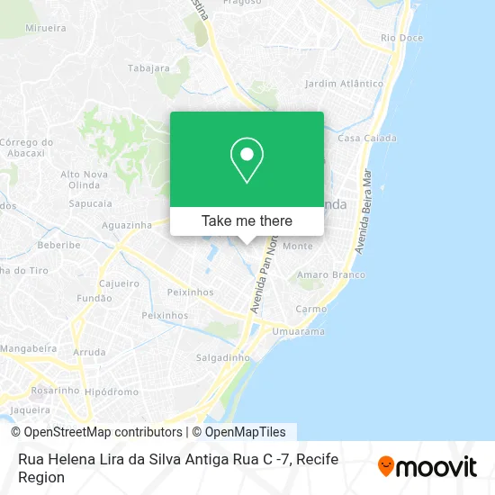 Rua Helena Lira da Silva Antiga Rua C -7 map