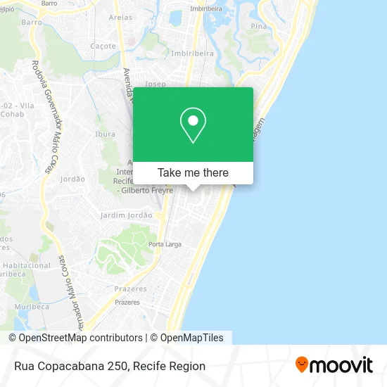 Rua Copacabana 250 map