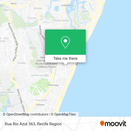 Rua Rio Azul 363 map