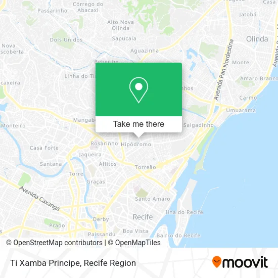 Ti Xamba Principe map