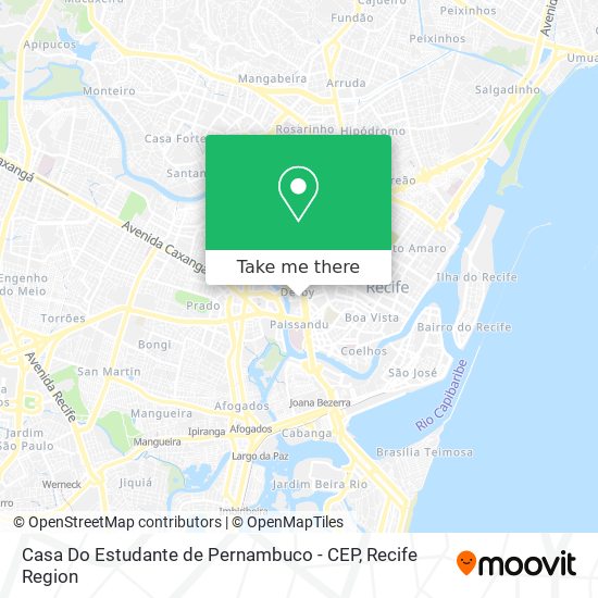 Casa Do Estudante de Pernambuco - CEP map