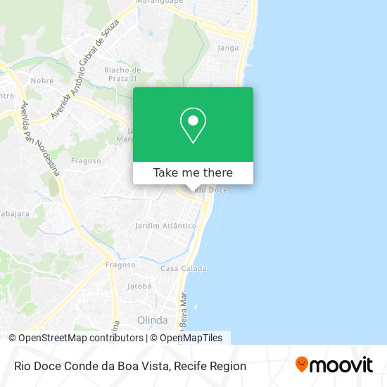 Rio Doce Conde da Boa Vista map