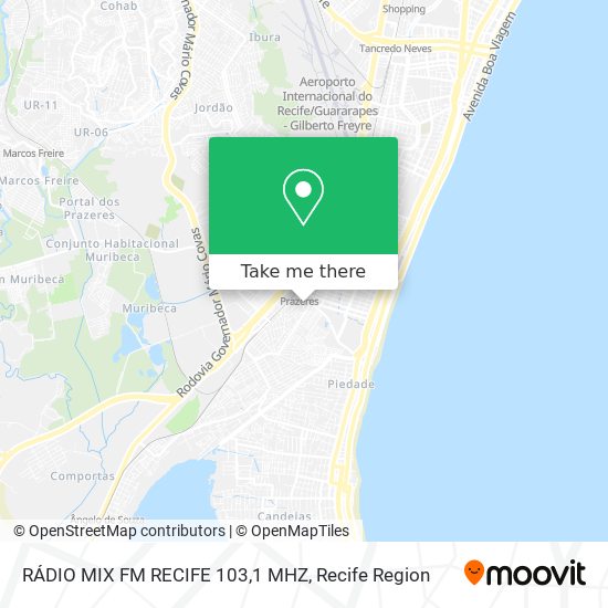 RÁDIO MIX FM RECIFE 103,1 MHZ map