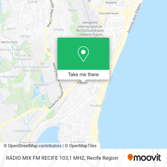 RÁDIO MIX FM RECIFE 103,1 MHZ map