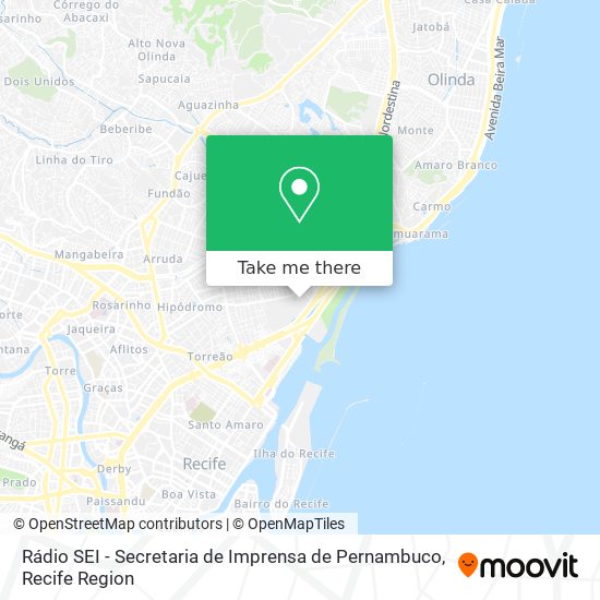 Mapa Rádio SEI - Secretaria de Imprensa de Pernambuco