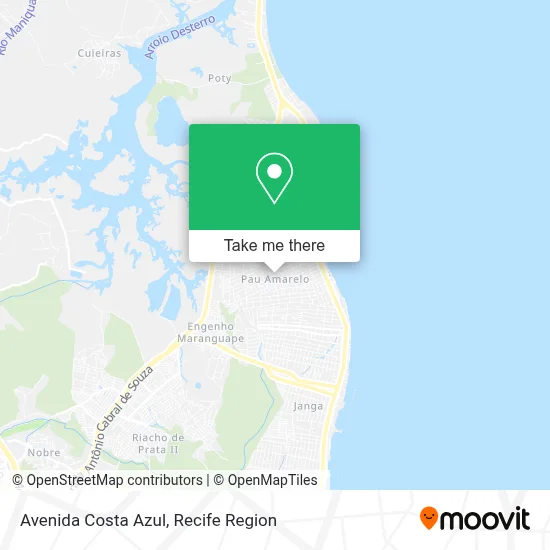 Avenida Costa Azul map
