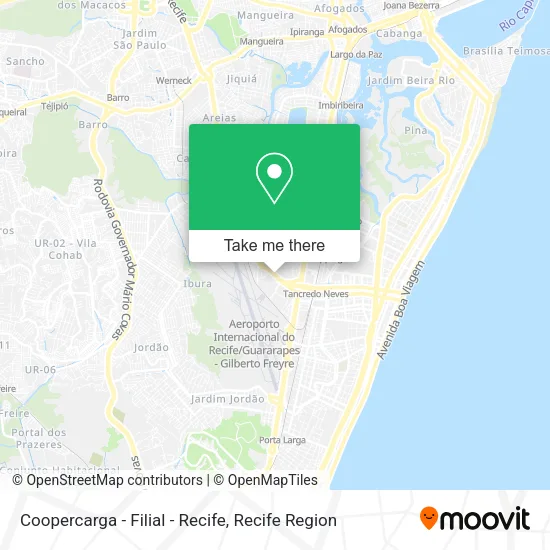 Coopercarga - Filial - Recife map