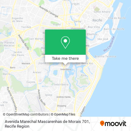 Mapa Avenida Marechal Mascarenhas de Morais 701