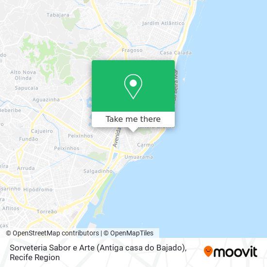 Sorveteria Sabor e Arte (Antiga casa do Bajado) map