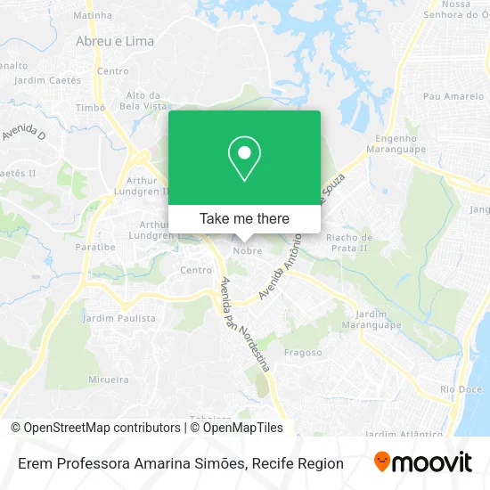 Erem Professora Amarina Simões map