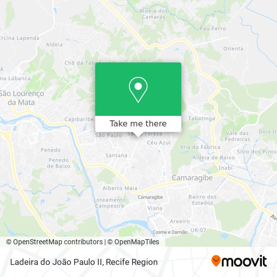 Ladeira do João Paulo II map