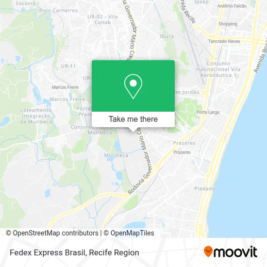 Fedex Express Brasil map