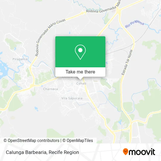 Calunga Barbearia map