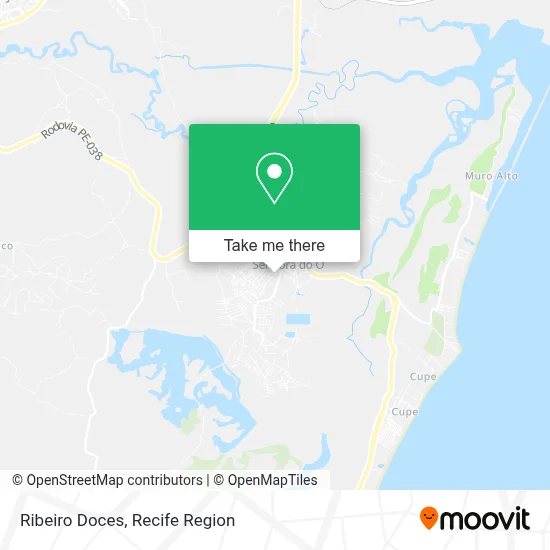 Ribeiro Doces map
