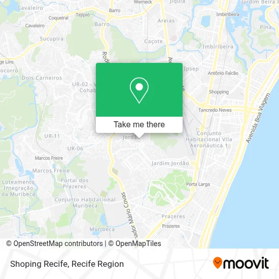 Shoping Recife map