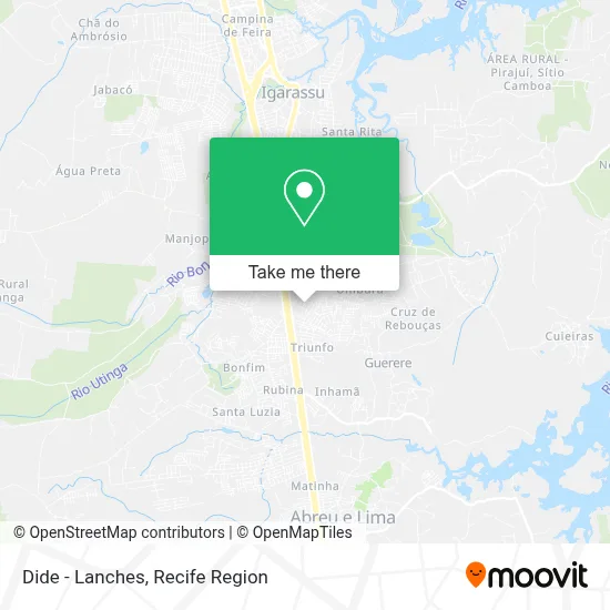 Dide - Lanches map