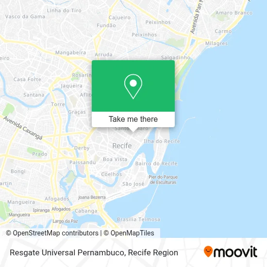 Resgate Universal Pernambuco map