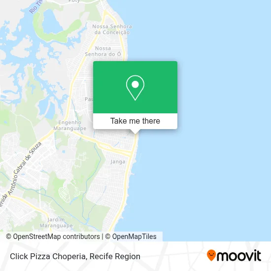 Click Pizza Choperia map
