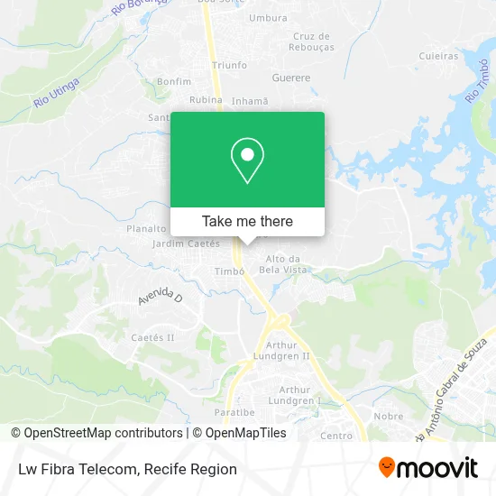 Lw Fibra Telecom map