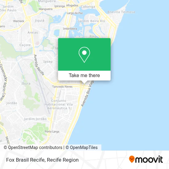 Fox Brasil Recife map