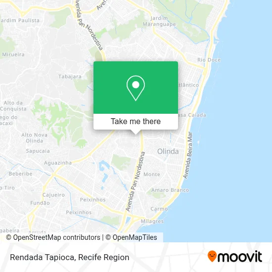 Rendada Tapioca map