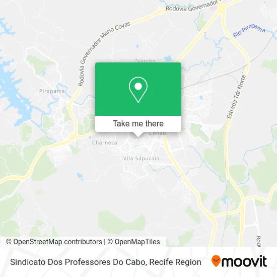Sindicato Dos Professores Do Cabo map