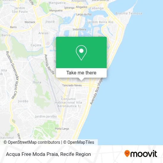 Acqua Free Moda Praia map