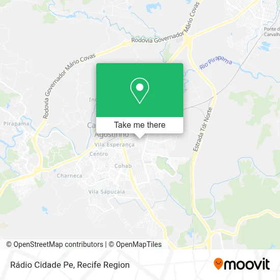 Rádio Cidade Pe map