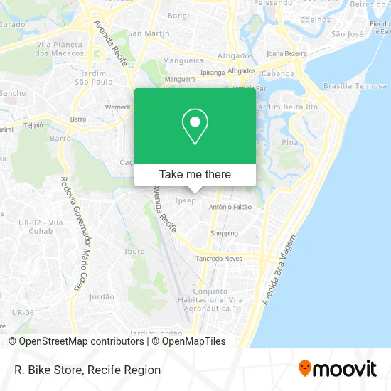 R. Bike Store map