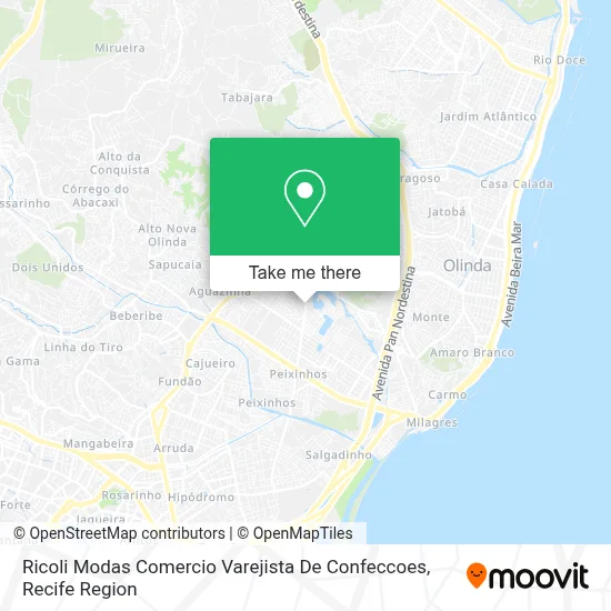 Ricoli Modas Comercio Varejista De Confeccoes map