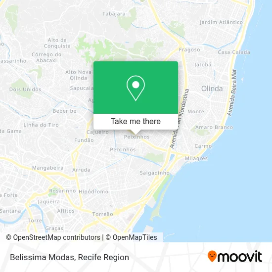Belissima Modas map
